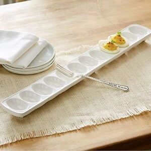 Mud Pie Deviled Egg Long Tray Set *see description*